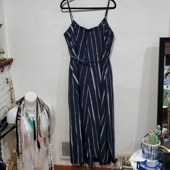 Banana Republic Trapeze Belted Maxi Dress Size XL - Picture 9 of 13